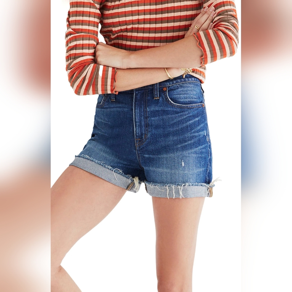 Madewell High Rise Cut-off Denim Shorts